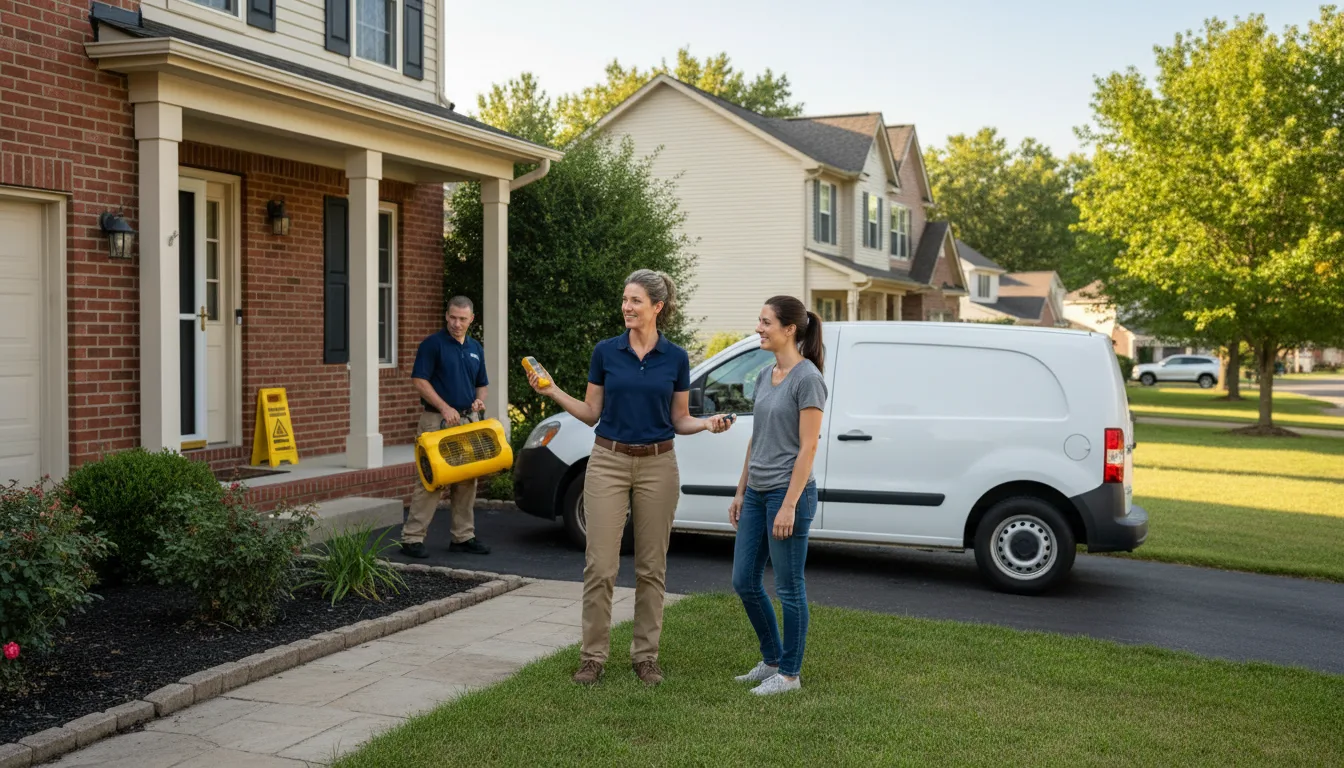 Residential water damage restoration in Coopersville, MI